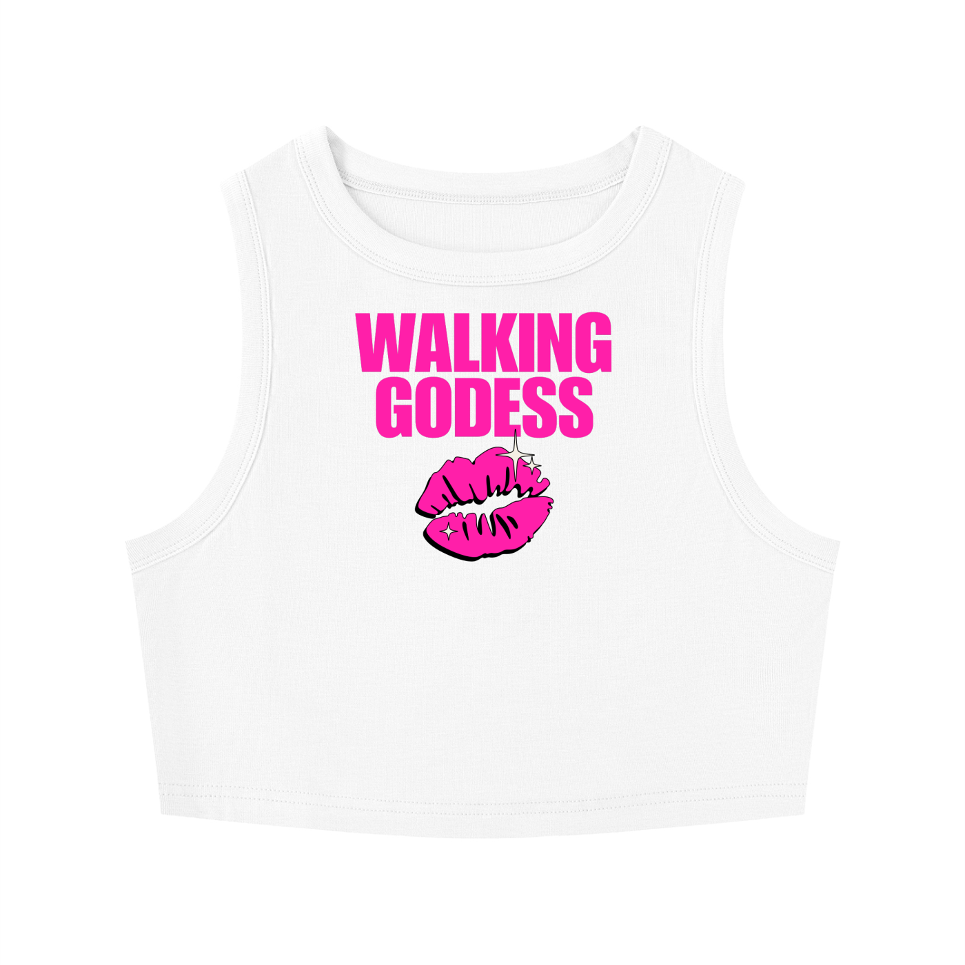 Women's Tight Crewneck Crop Tank Top